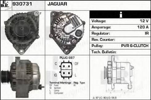 EDR 930731 - Alternator www.molydon.hr