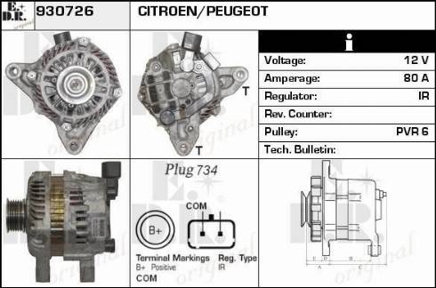 EDR 930726 - Alternator www.molydon.hr