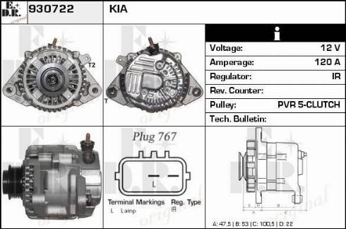 EDR 930722 - Alternator www.molydon.hr