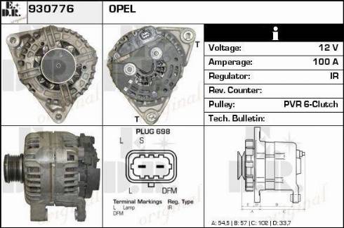 EDR 930776 - Alternator www.molydon.hr