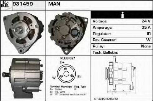 EDR 931450 - Alternator www.molydon.hr