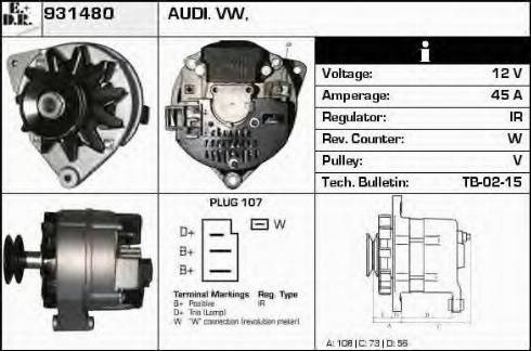 EDR 931480 - Alternator www.molydon.hr