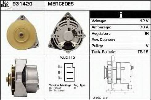 EDR 931420 - Alternator www.molydon.hr