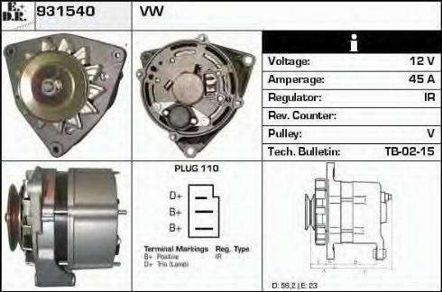 EDR 931540 - Alternator www.molydon.hr