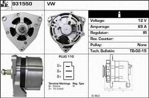 EDR 931550 - Alternator www.molydon.hr