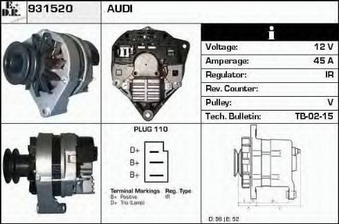 EDR 931520 - Alternator www.molydon.hr