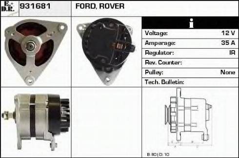 EDR 931681 - Alternator www.molydon.hr