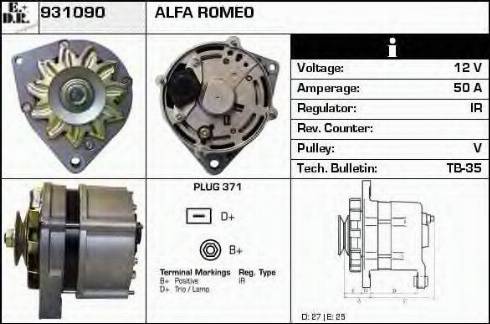 EDR 931090 - Alternator www.molydon.hr