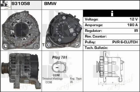 EDR 931058 - Alternator www.molydon.hr