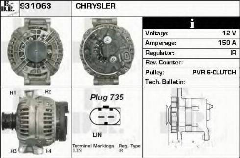 EDR 931063 - Alternator www.molydon.hr