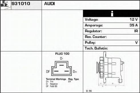 EDR 931010 - Alternator www.molydon.hr