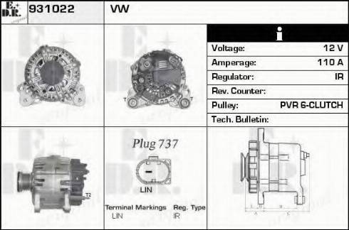 EDR 931022 - Alternator www.molydon.hr