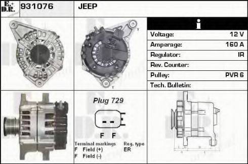 EDR 931076 - Alternator www.molydon.hr