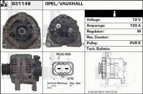 EDR 931148 - Alternator www.molydon.hr