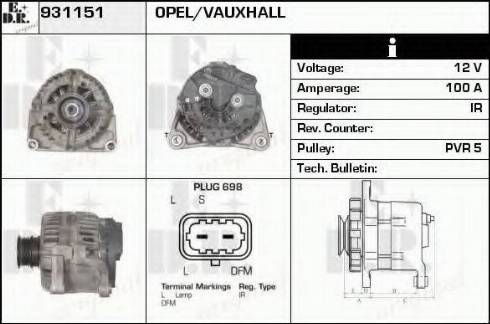 EDR 931151 - Alternator www.molydon.hr