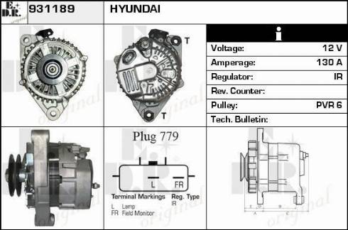 EDR 931189 - Alternator www.molydon.hr