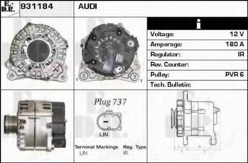 EDR 931184 - Alternator www.molydon.hr