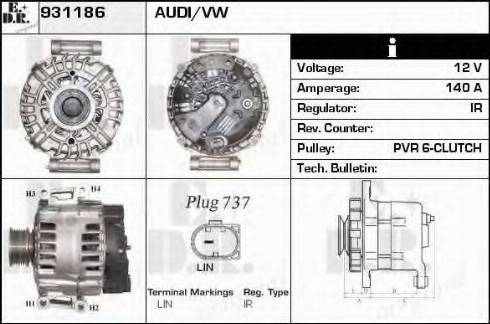 EDR 931186 - Alternator www.molydon.hr