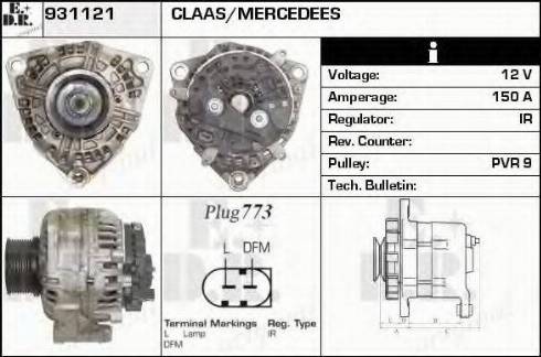 EDR 931121 - Alternator www.molydon.hr