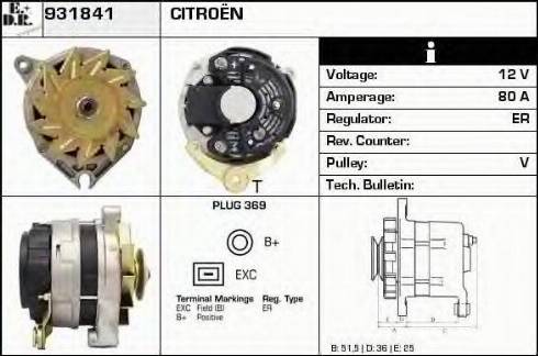 EDR 931841 - Alternator www.molydon.hr