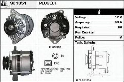 EDR 931851 - Alternator www.molydon.hr