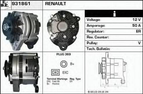 EDR 931861 - Alternator www.molydon.hr