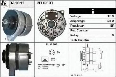 EDR 931811 - Alternator www.molydon.hr