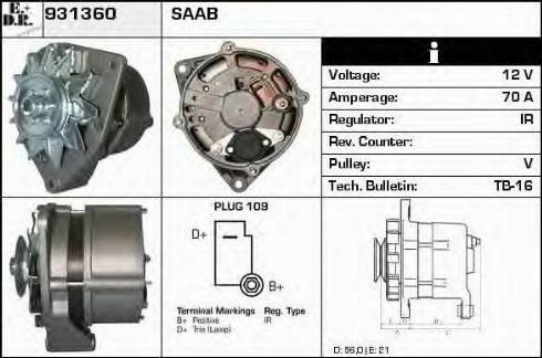 EDR 931360 - Alternator www.molydon.hr