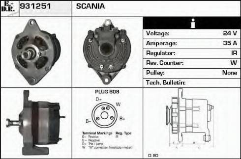 EDR 931251 - Alternator www.molydon.hr