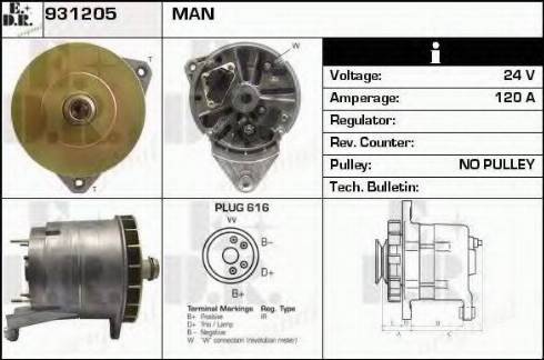 EDR 931205 - Alternator www.molydon.hr