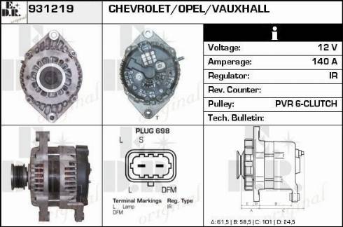 EDR 931219 - Alternator www.molydon.hr