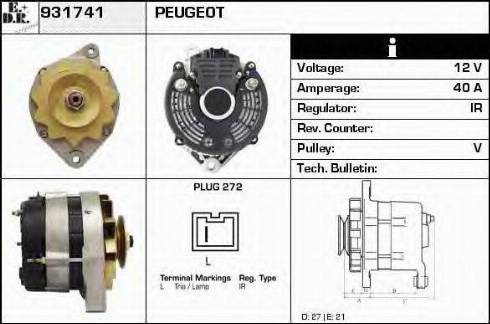 EDR 931741 - Alternator www.molydon.hr