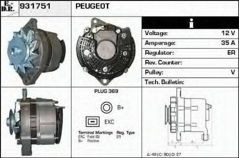 EDR 931751 - Alternator www.molydon.hr