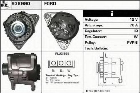 EDR 938990 - Alternator www.molydon.hr