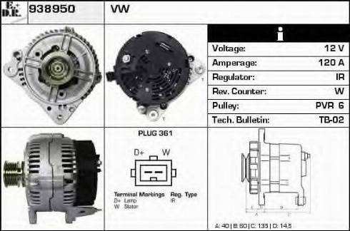 EDR 938950 - Alternator www.molydon.hr