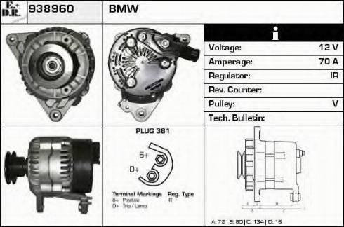 EDR 938960 - Alternator www.molydon.hr