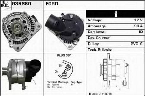 EDR 938680 - Alternator www.molydon.hr