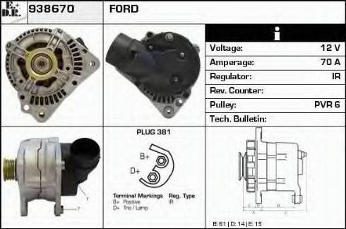 EDR 938670 - Alternator www.molydon.hr