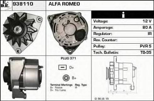 EDR 938110 - Alternator www.molydon.hr