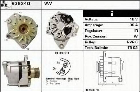 EDR 938340 - Alternator www.molydon.hr