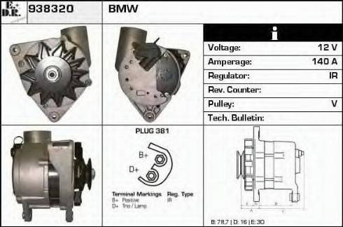 EDR 938320 - Alternator www.molydon.hr