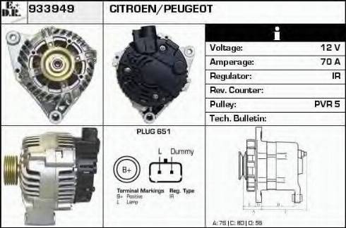 EDR 933949 - Alternator www.molydon.hr