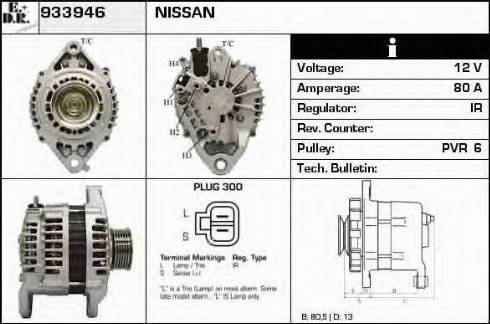 EDR 933946 - Alternator www.molydon.hr