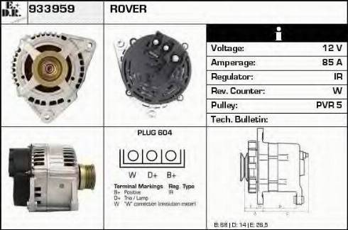 EDR 933959 - Alternator www.molydon.hr