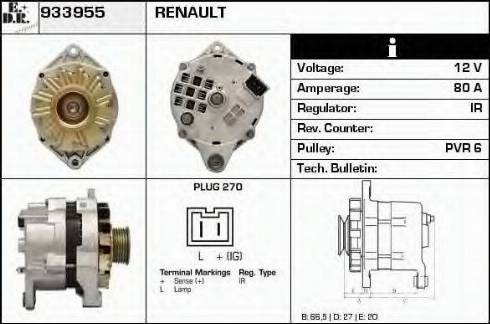 EDR 933955 - Alternator www.molydon.hr