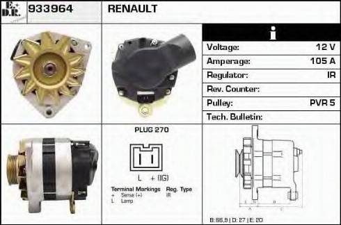 EDR 933964 - Alternator www.molydon.hr