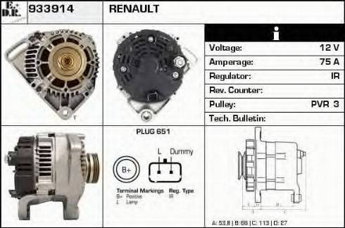 EDR 933914 - Alternator www.molydon.hr