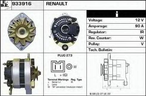 EDR 933916 - Alternator www.molydon.hr