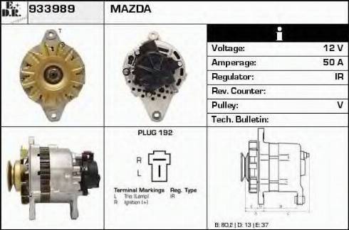 EDR 933989 - Alternator www.molydon.hr