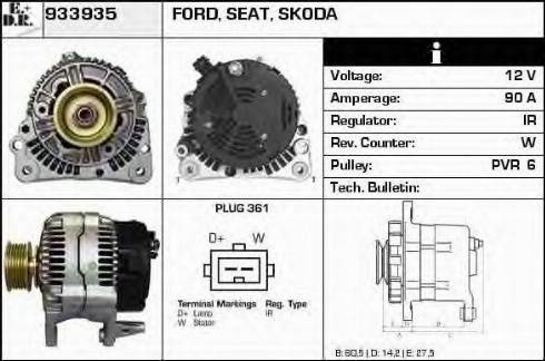 EDR 933935 - Alternator www.molydon.hr